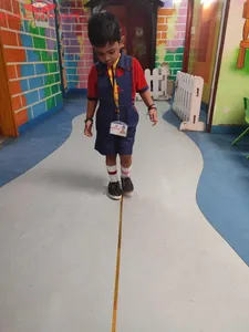 Walking on a straight line