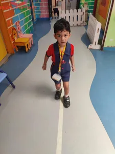 PLAYING AND WALKING ON A STRAIGHT LINE-1