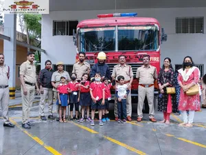 Grade 1 Field trip to Fire station-4