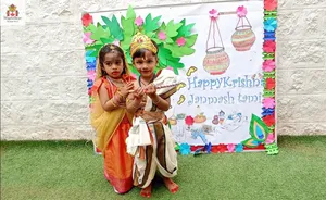 Toddler krishna janmashtami celebration