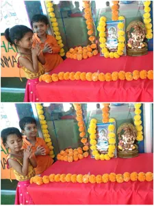 Ganesh Chaturthi Celebration😃 #celebration time#playgroup #EK sec135-3