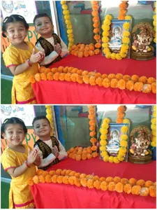 Ganesh Chaturthi Celebration😃 #celebration time#playgroup #EK sec135-4