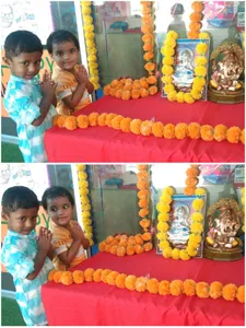 Ganesh Chaturthi Celebration😃 #celebration time#playgroup #EK sec135-5