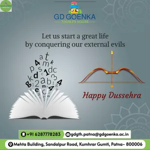 "Gd Goenka wishing you Happy Dussehra"