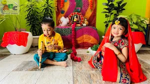 Krishna janmashtami utsav Nursery B-6