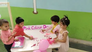 Pink colour day and Raavan making-6