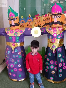 Pink colour day and Raavan making-17