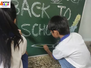 Chalk and board activity